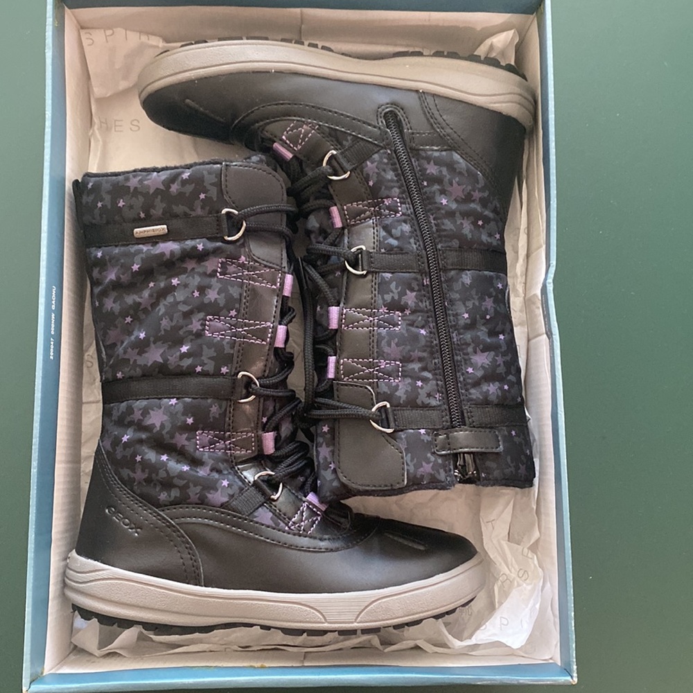Geox Amphibiox girls snow winter boots